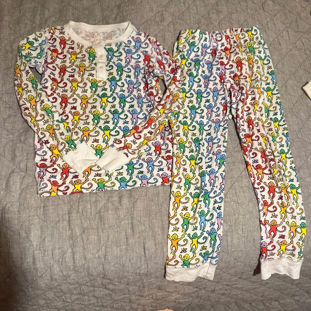 Roller Rabbit Disco Monkey Pajama Set